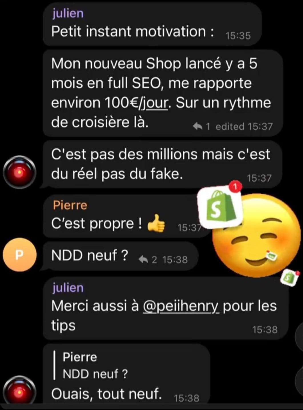 Témoignage 2 : club privé Momentum
